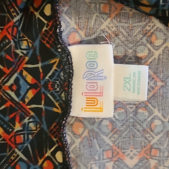 New with tags! LuLaRoe Womens 2XL Maxi stretchy skirt comfy colorful abstract - Picture 4 of 6